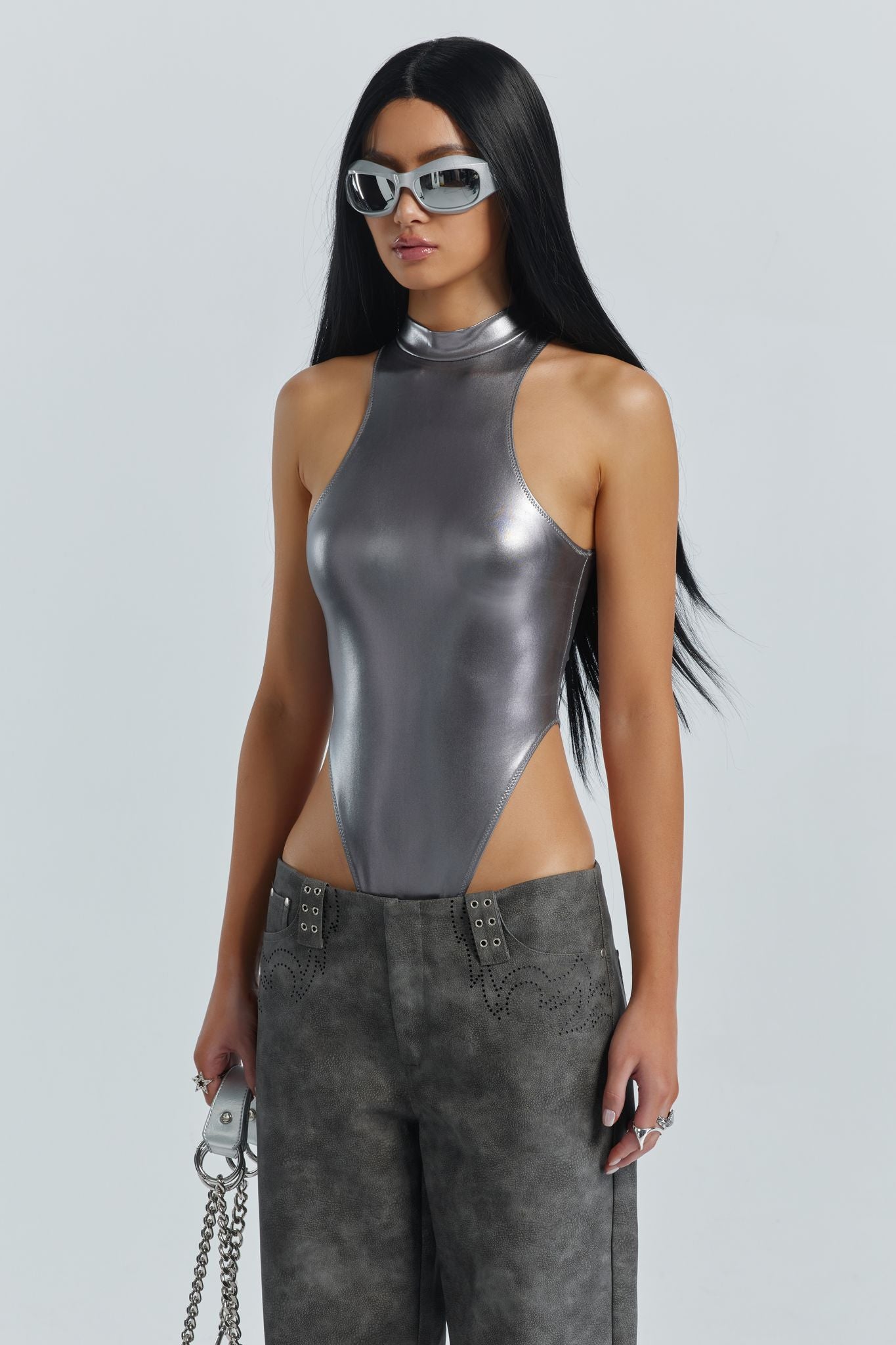 Nebra Bodysuit - Silver